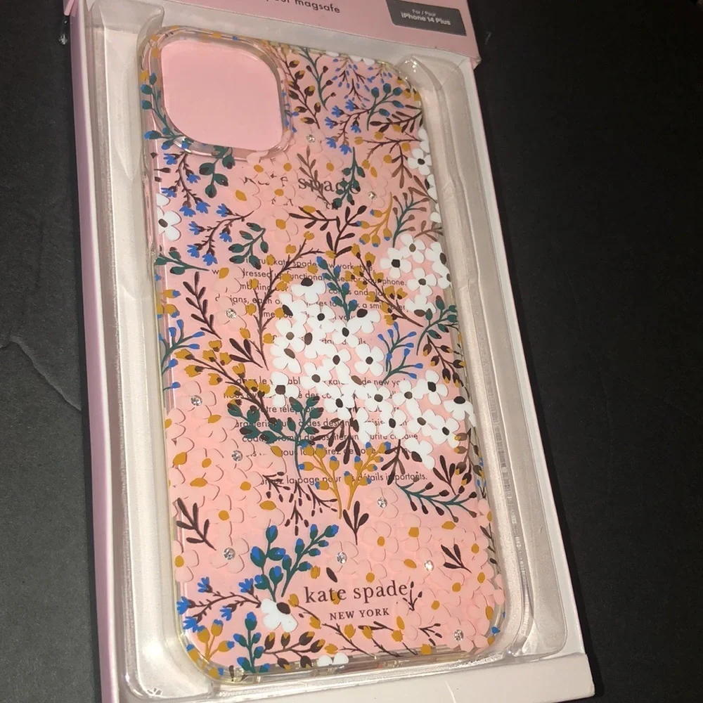 NIOB Kate Spade Protective Hardshell Case for IPHONE 14 Plua Multifloral